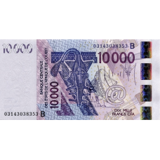 P218Ba Benin - 10000 Francs Year 2003